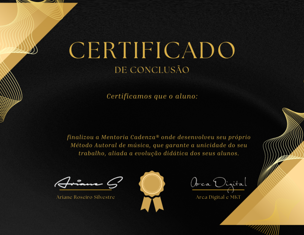 Certificado de Mentor Musical